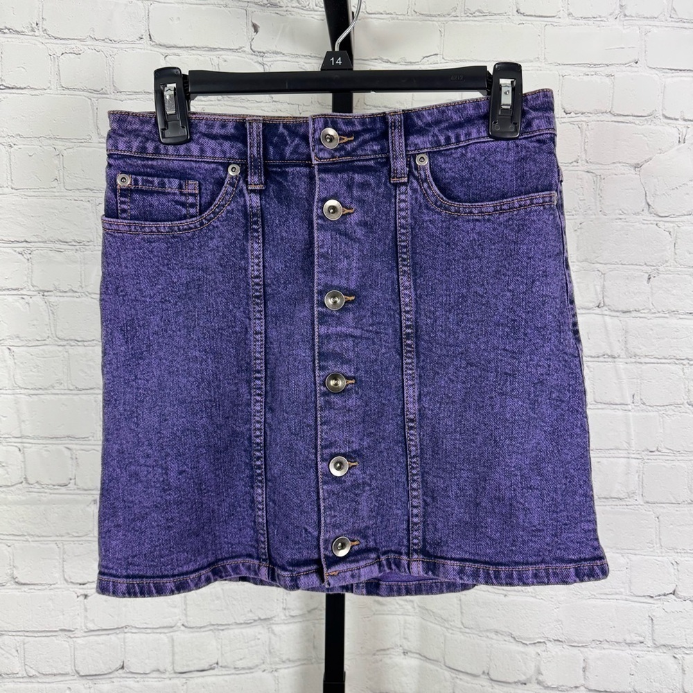 Hot Topic Purple Pencil Mini Skirt